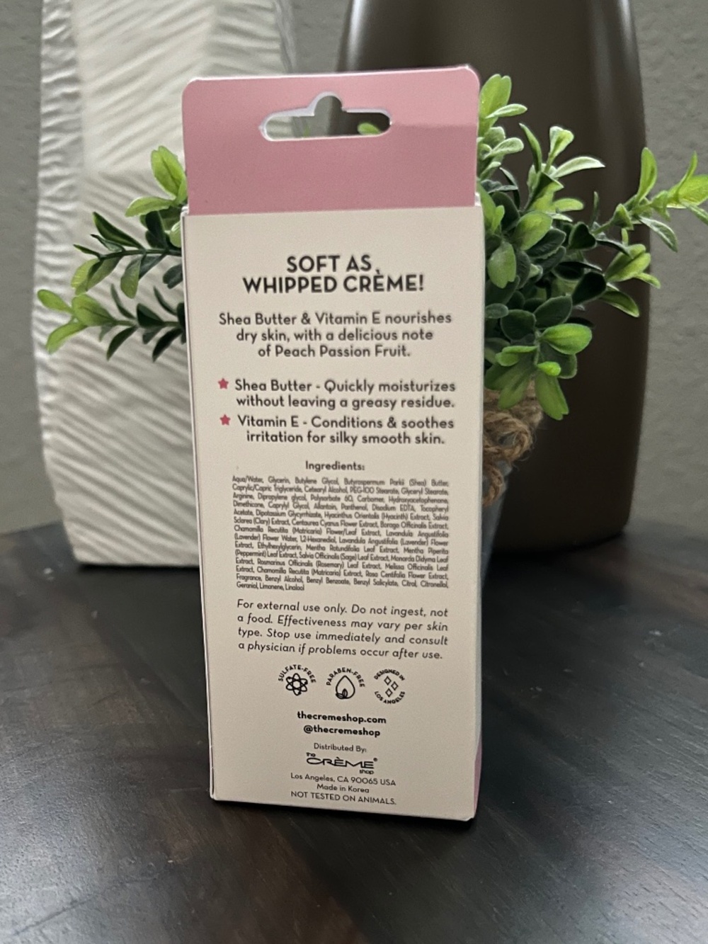 The Creme Shop Hand Creme Peach Passion NEW - Picture 2 of 3